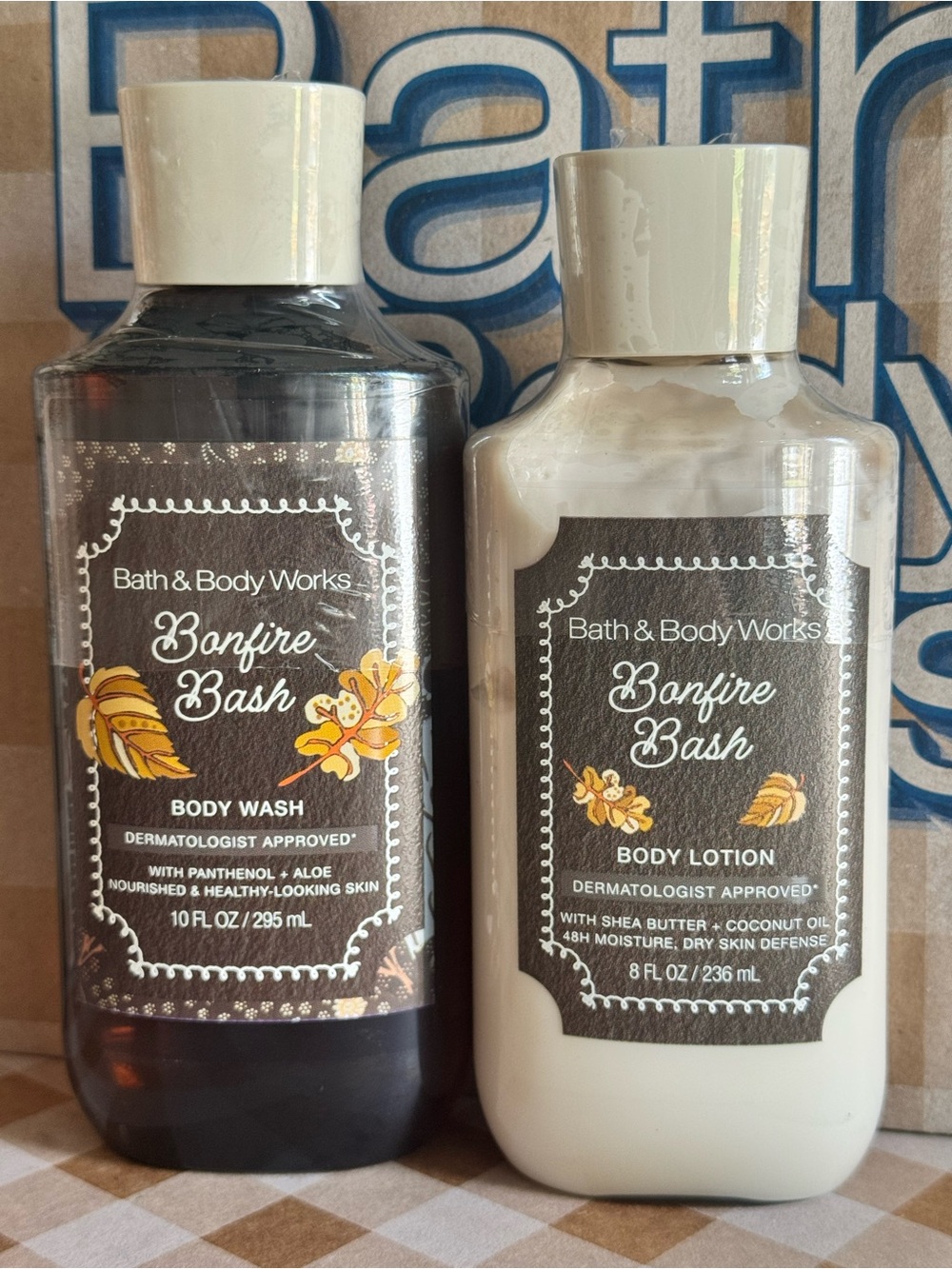 NEW B&BW Bonfire Bash Body Wash and Body lotion Set sealed